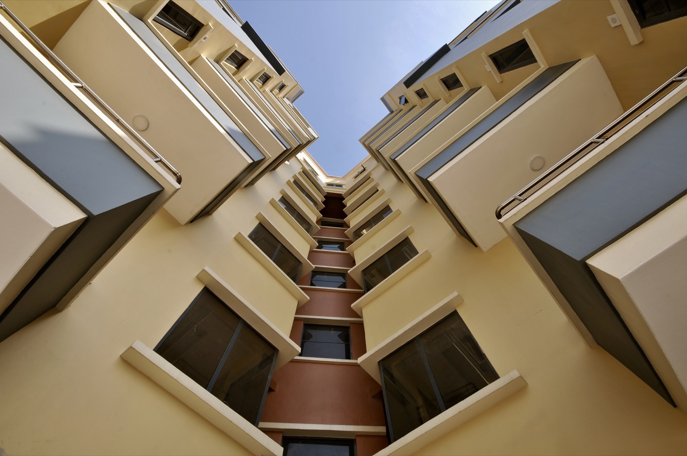Balconies at Stanmore Court residential building in Lagos